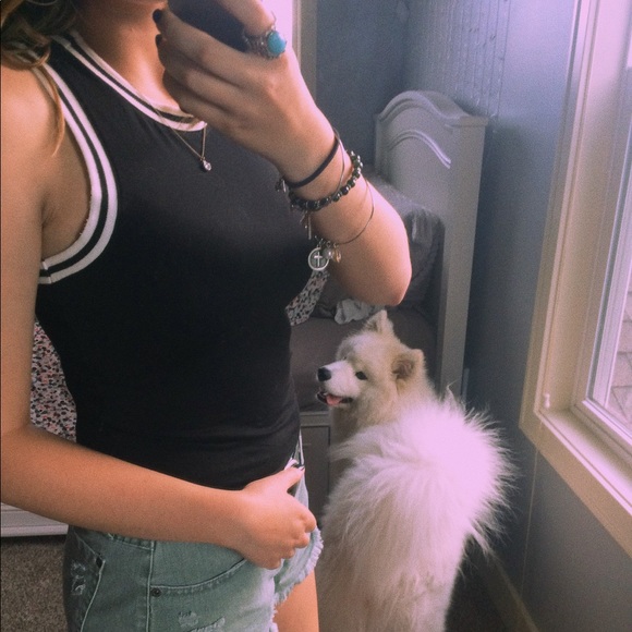 American Eagle Jersey Crop Top - Picture 2 of 2